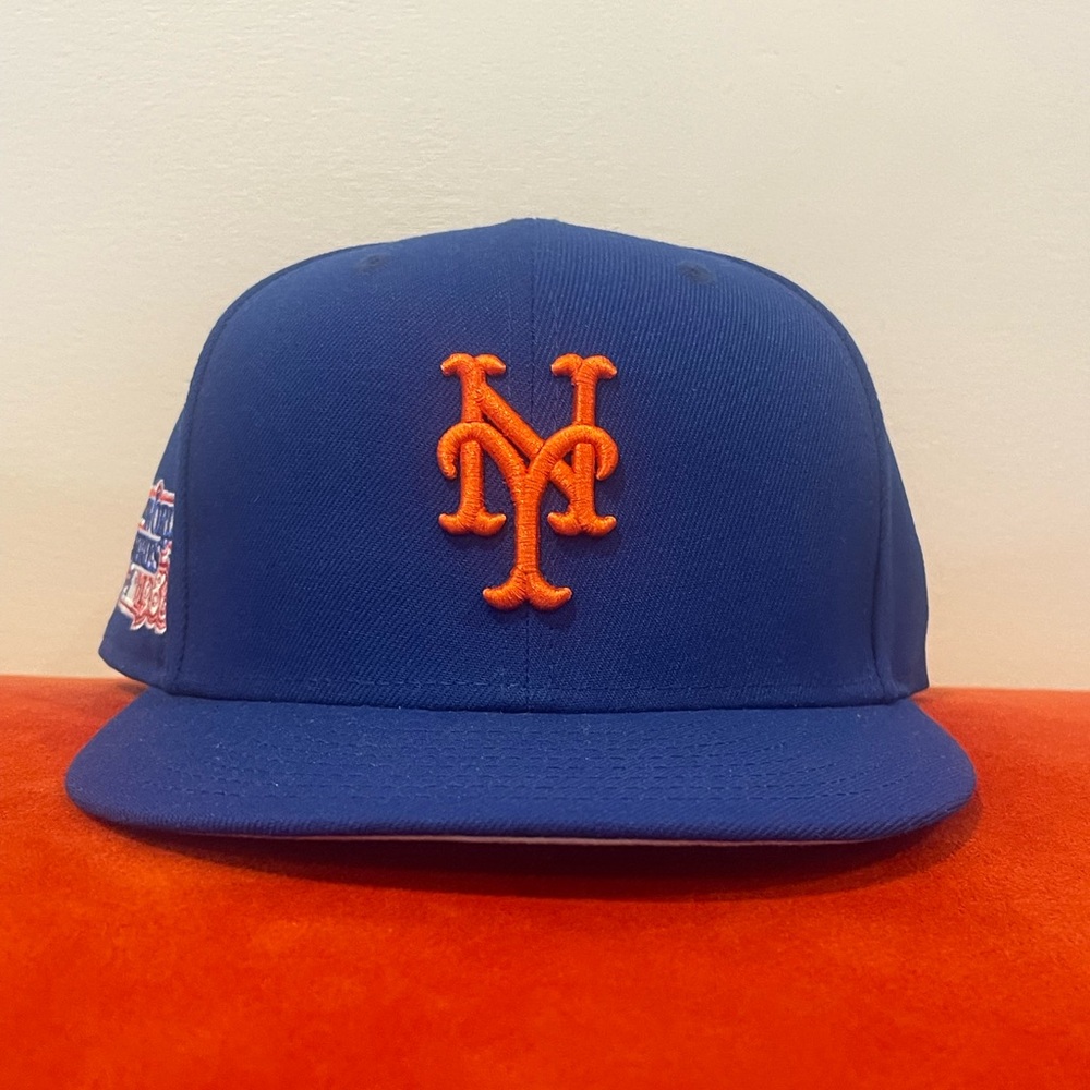 New Era New Era New York Mets 1986 word series patch SnapBack